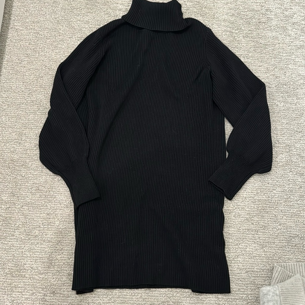 Aritzia Wilfred Rebecca Merino Wool Sweater Dress in Black